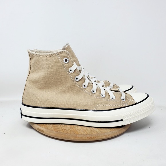 Converse‎ Chuck Taylor 70 Hi Shoes Mens 9.5 Light Brown Classic Retro Sneakers - Picture 7 of 13